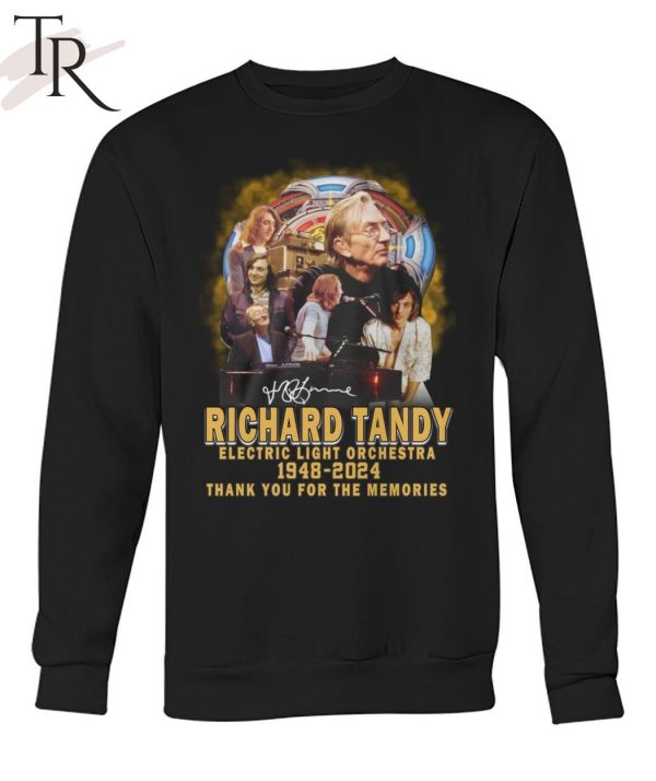 Richard Tandy Electric Light Orchestra 1948-2024 Thank You For The Memories T-Shirt