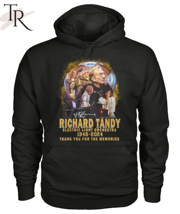 Richard Tandy Electric Light Orchestra 1948-2024 Thank You For The Memories T-Shirt