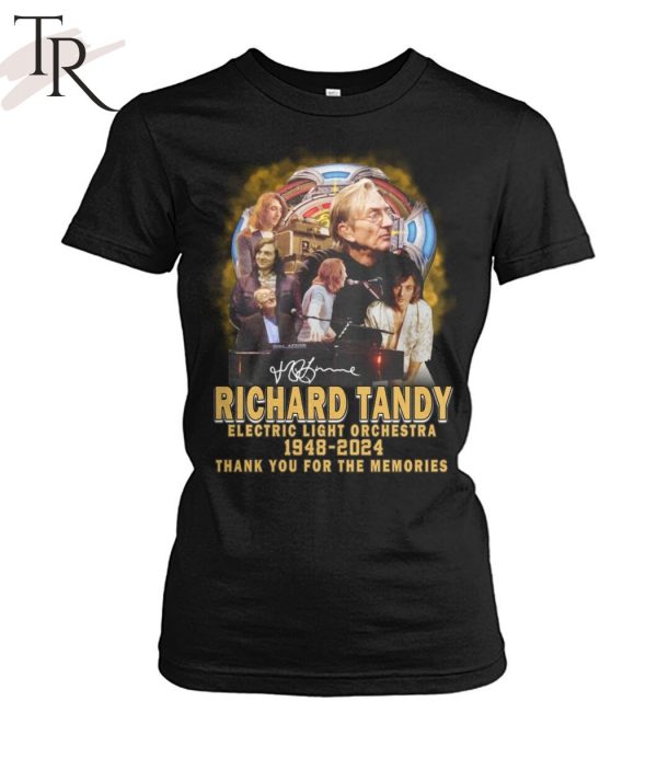 Richard Tandy Electric Light Orchestra 1948-2024 Thank You For The Memories T-Shirt