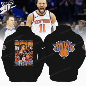 Jalen Brunson 11 New York Knicks Hoodie – Black