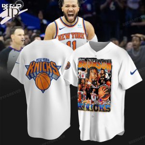 Jalen Brunson 11 New York Knicks Hoodie – White