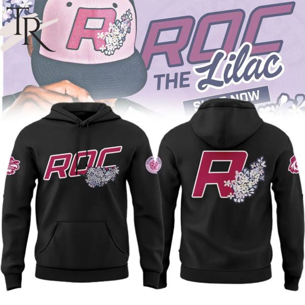 Rochester Red Wings Roc the Lilac Hoodie – Black
