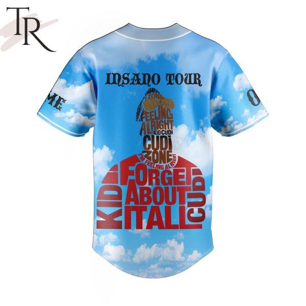 Kid Cudi Insano Tour Custom Baseball Jersey