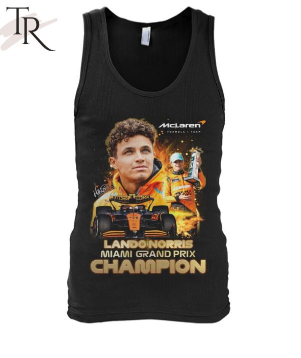 Mclaren Formula 1 Team Lando Norris Miami Grand Prix Champion T-Shirt