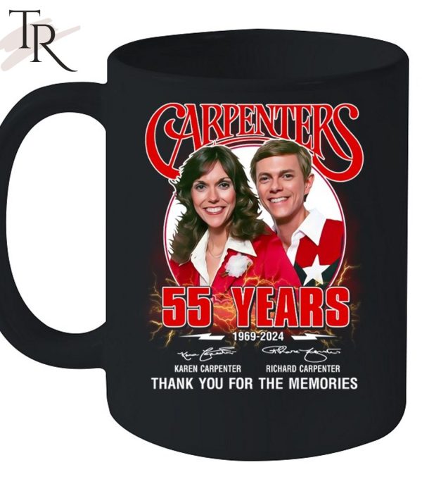 The Carpenters 55 Years 1969-2024 Thank You For The Memories T-Shirt