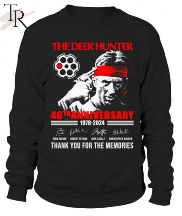 The Deer Hunter 46th Anniversary 1978-2024 Thank You For The Memories T-Shirt