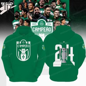 Sporting Clube de Portugal Champion 2024 Hoodie – Green