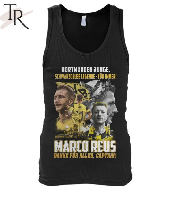 Dortmunder Junge Schwarz Gelbe Legende – Fur Immer Marco Reus Danke Fur Alles, Captain T-Shirt
