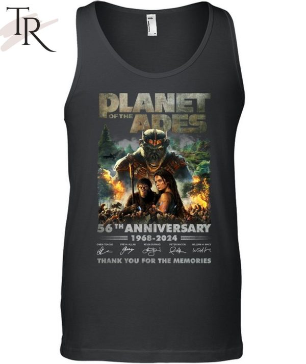 Kingdom Of The Planet Of The Apes 56th Anniversary 1968-2024 Thank You For The Memories T-Shirt