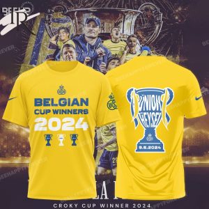 Union Saint-Gilloise Belgian Cup Winner 2024 Hoodie – Yellow