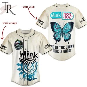 Blink-182 Hid In The Crowd Like A Ghost Custom Baseball Jersey
