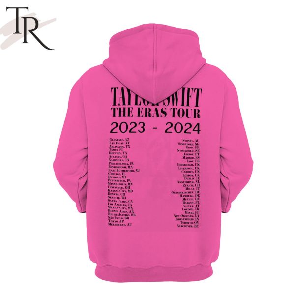 Taylor Swift The Eras Tour 2023-2024 Pink Hoodie, Longpants, Cap