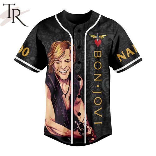 Bon Jovi New Jersey Custom Baseball Jersey