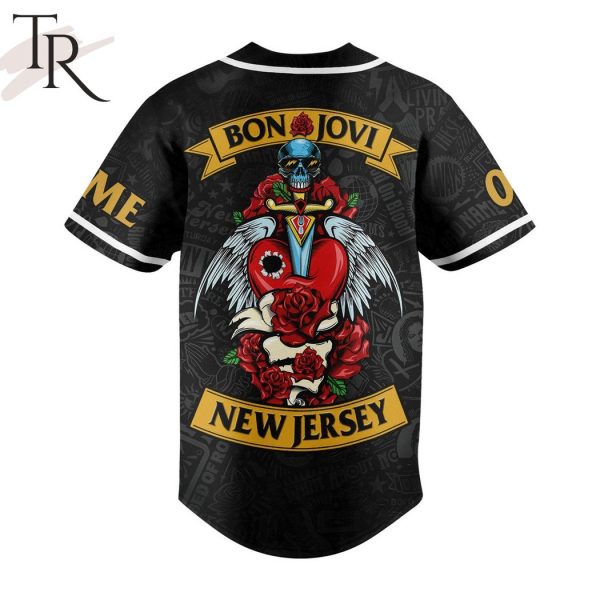 Bon Jovi New Jersey Custom Baseball Jersey