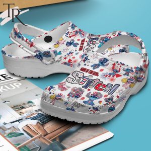 Stitch Land Of The Free Home Of The Brave Happy 4th Of July Crocs
