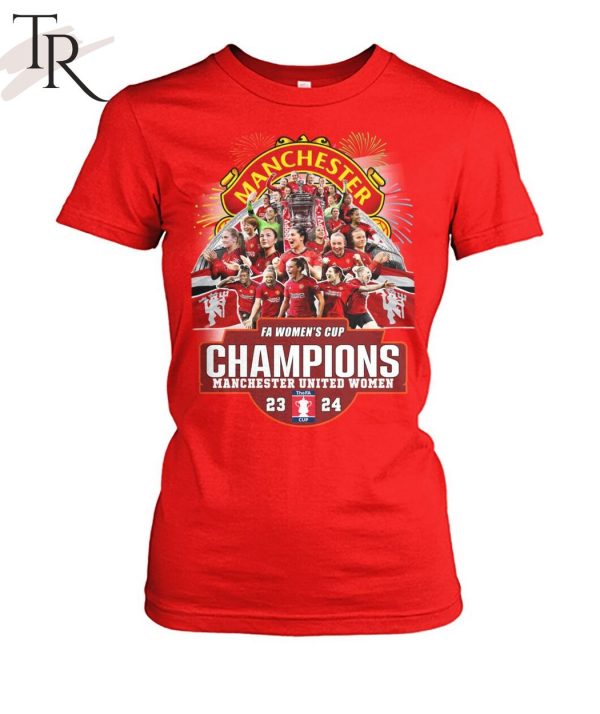 FA Women’s Cup Champions Manchester United Women 23-24 T-Shirt