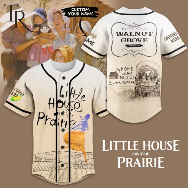 Little House On The Prairie Walnut Grove Custom Baseball Jersey
