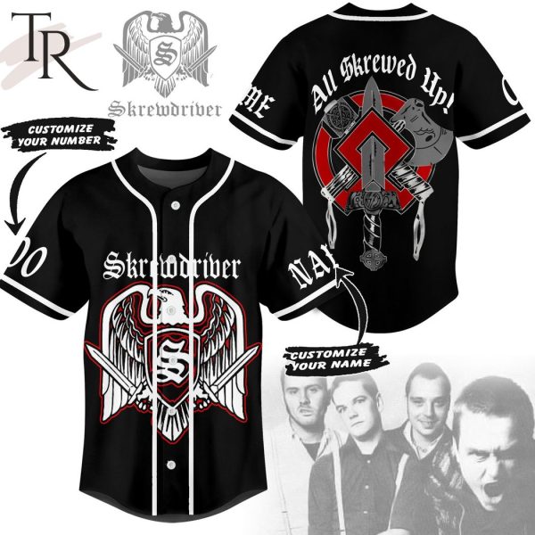 Skrewdriver All Skrewed Up Custom Baseball Jersey