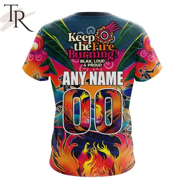 AFL Adelaide Crows Special NAIDOC Week 2024 Keep The Fire Burning Design Hoodie