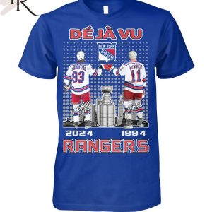 Deja Vu New York Rangers Messier 1994 And Zibanejad 2024 T-Shirt