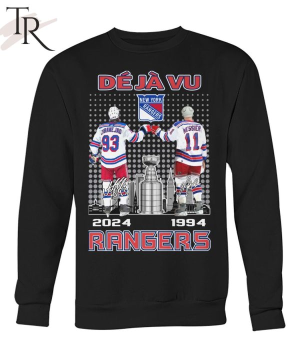 Deja Vu New York Rangers Messier 1994 And Zibanejad 2024 T-Shirt