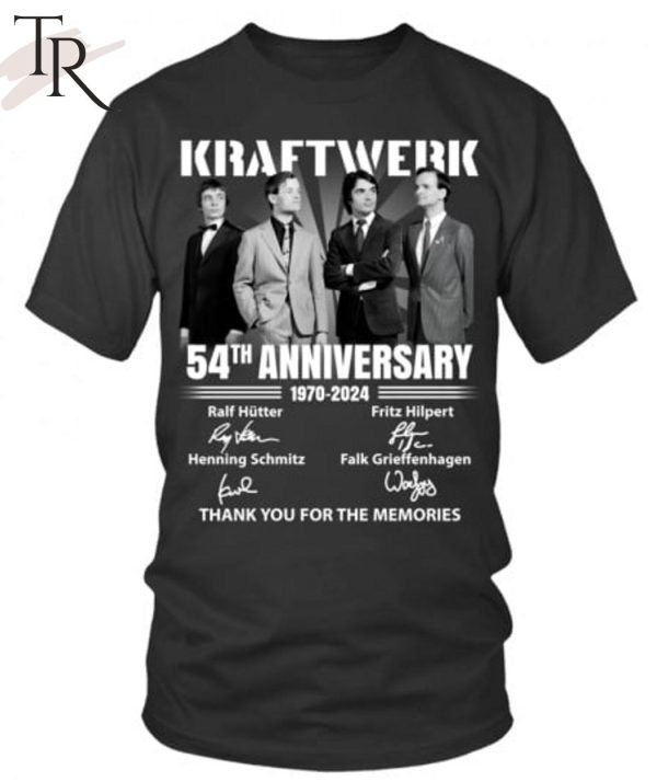 Kraftwerk 54th Anniversary 1970-2024 Thank You For The Memories T-Shirt