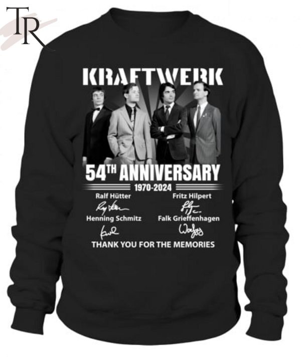 Kraftwerk 54th Anniversary 1970-2024 Thank You For The Memories T-Shirt