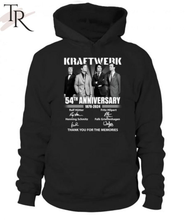 Kraftwerk 54th Anniversary 1970-2024 Thank You For The Memories T-Shirt