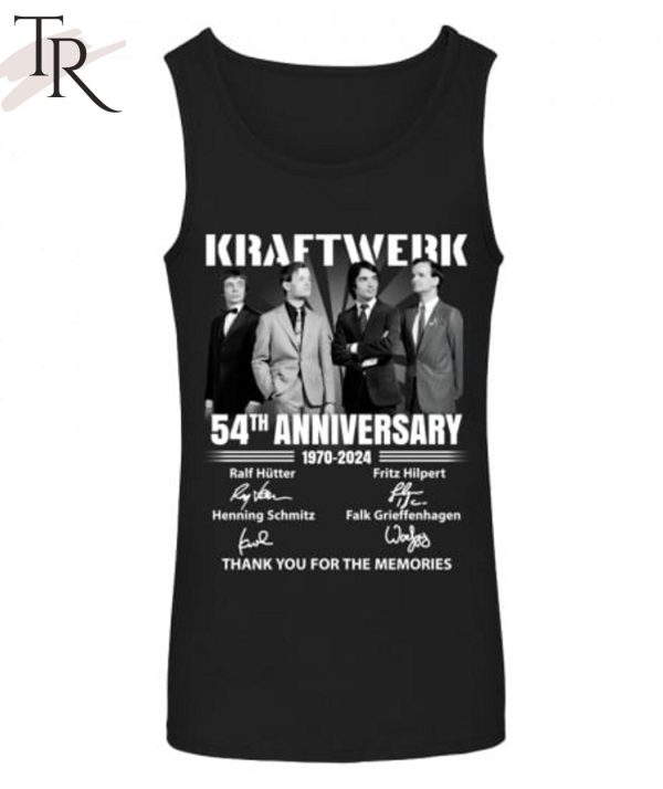 Kraftwerk 54th Anniversary 1970-2024 Thank You For The Memories T-Shirt