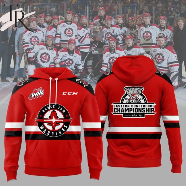 Moose Jaw Warriors Eastern Conference Champions Hoodie, Cap – Red