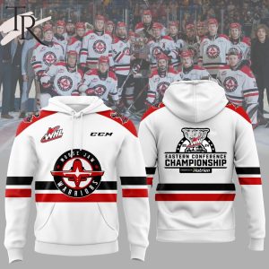 Moose Jaw Warriors Eastern Conference Champions Hoodie, Cap – White