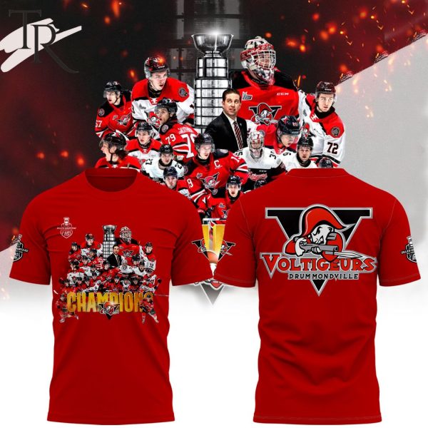 Drummondville Voltigeurs Hockey Champions 2024 Hoodie – Red