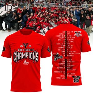 QMJHL Drummondville Voltigeurs Champions 2024 Hoodie – Red