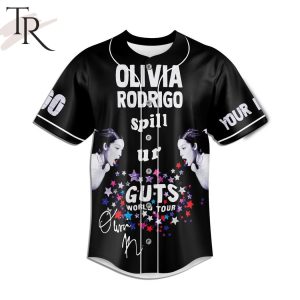 Olivia Rodrigo Spill Ur Guts World Tour I’m So Obsessed With Your Ex Custom Baseball Jersey