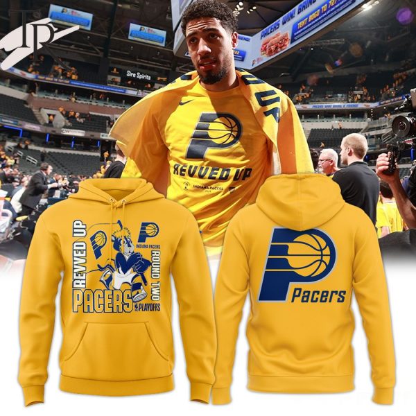 Indiana Pacers Revved Up Round Two Playoffs Hoodie, Longpants, Cap