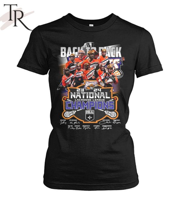 Back To Back Buffalo Bandits 2023-2024 NLL Champions T-Shirt