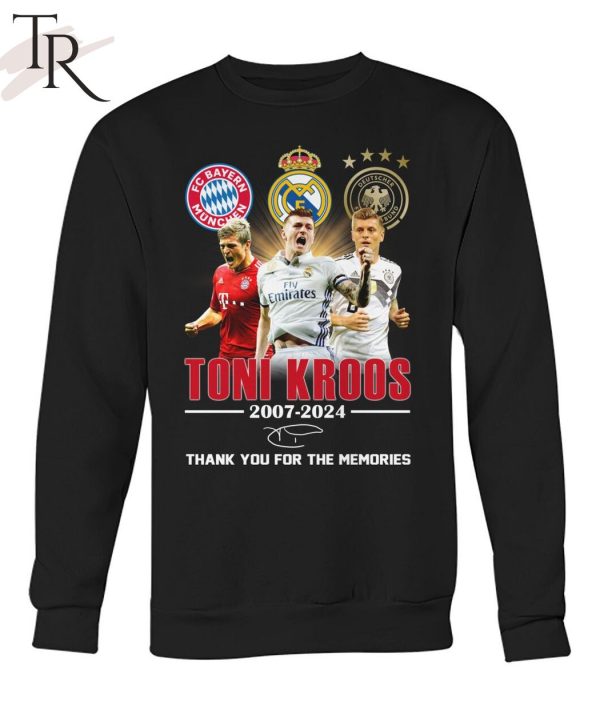 Toni Kroos 2007-2024 Thank You For The Memories T-Shirt
