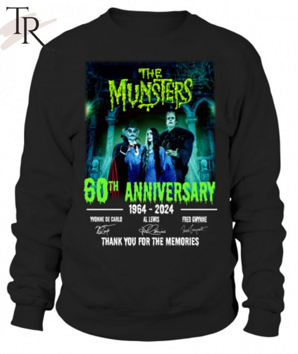 The Munsters 60th Anniversary 1964-2024 Thank You For The Memories T-Shirt