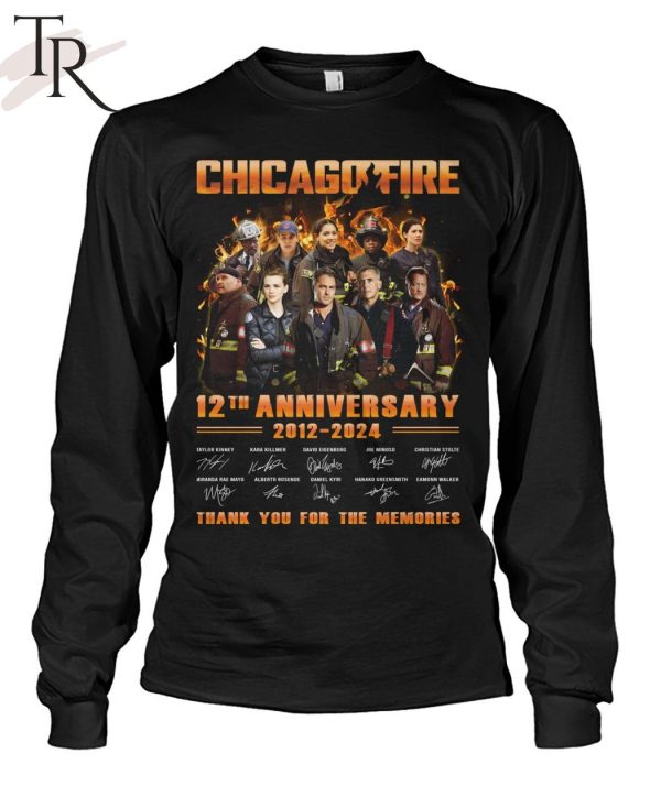 Chicago Fire 12th Anniversary 2012-2024 Thank You For The Memories T-Shirt