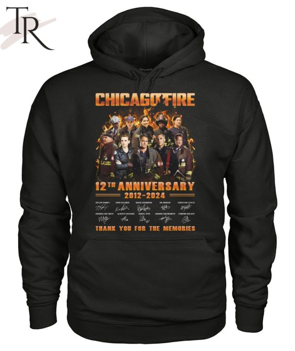 Chicago Fire 12th Anniversary 2012-2024 Thank You For The Memories T-Shirt
