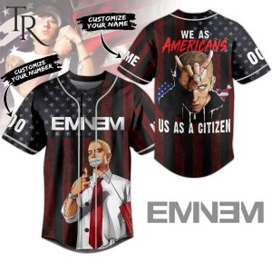 Eminem We As Americans Us As A Citizen Custom Baseball Jersey
