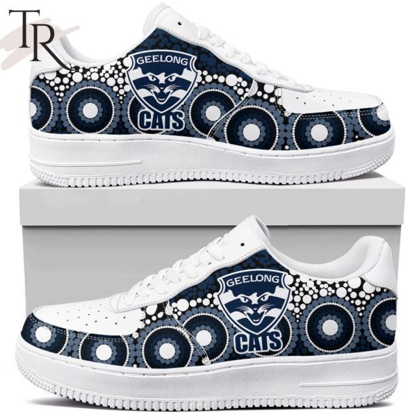 AFL Geelong Cats Special Indigenous Design Air Force 1 Shoes