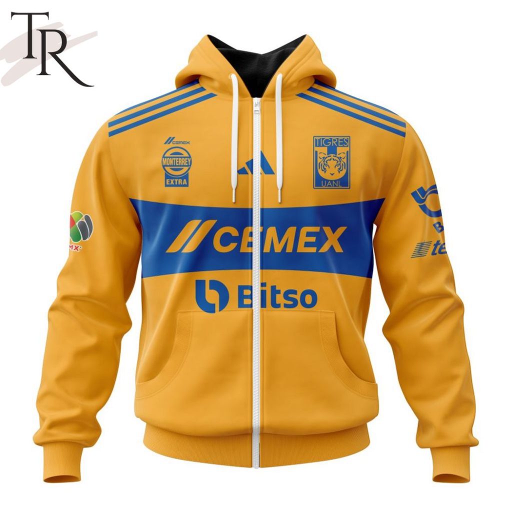 Tigres UANL Unisex Cotton Sweatshirt – Official Team Hoodie | Soft, Comfortable Fan Gear With Lace-Up Closure