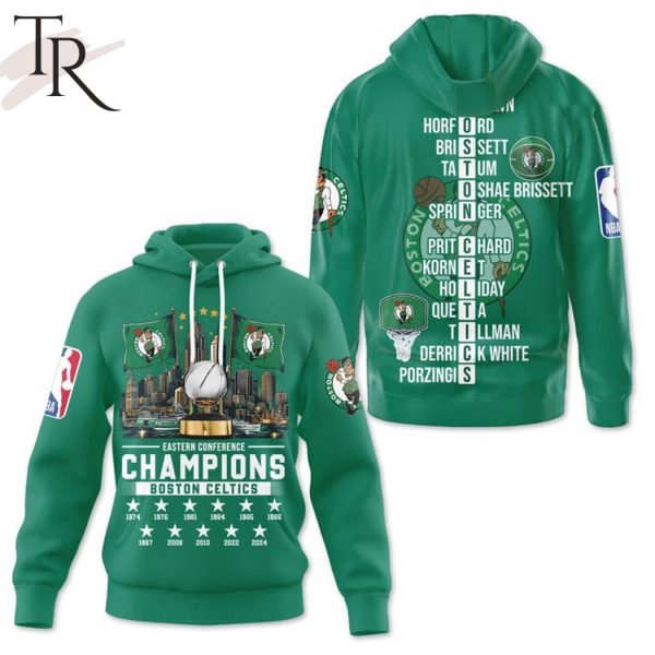 11-Time Eastern Conference Champions Boston Celtics Hoodie – Green