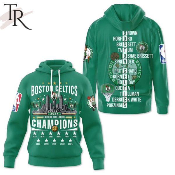 Boston Celtics 2024 Eastern Conference Champions Hoodie – Green