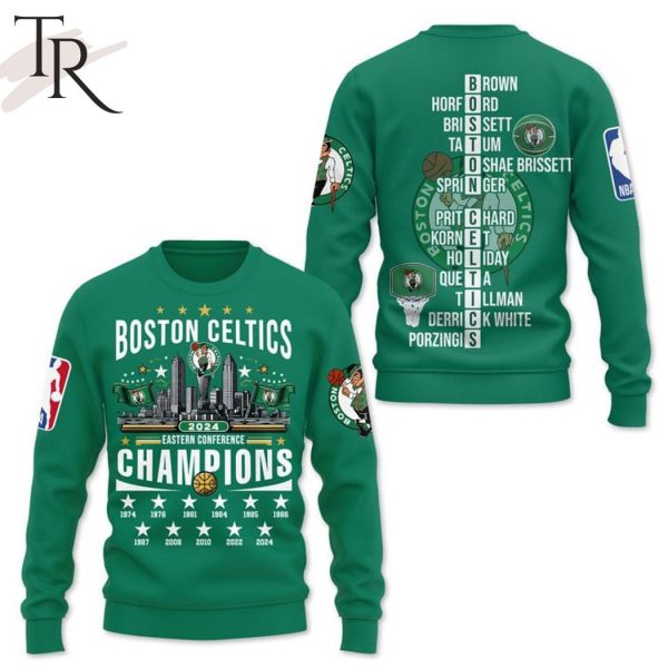 Boston Celtics 2024 Eastern Conference Champions Hoodie – Green