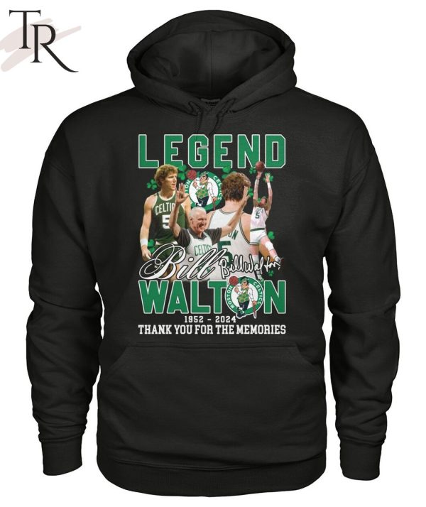 Legend Bill Walton 1952-2024 Thank You For The Memories T-Shirt