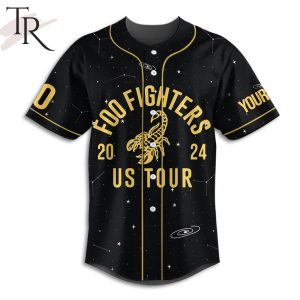 Foo Fighters 2024 Us Tour Custom Baseball Jersey