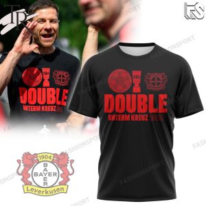 Bayer Leverkusen Double Unterm Kreuz 2024 T-Shirt