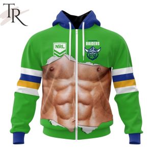 NRL Canberra Raiders Special Men Ripped Design Hoodie